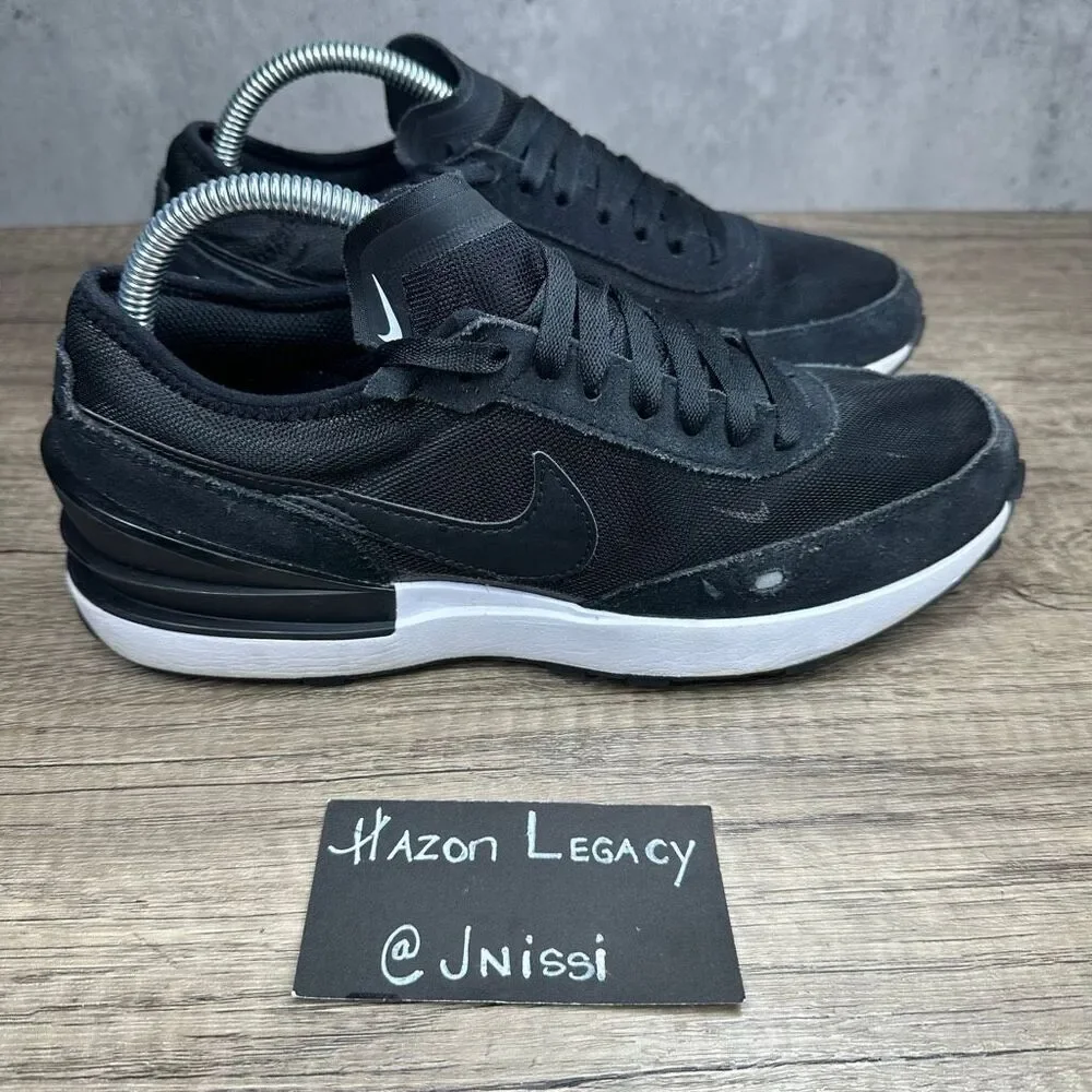 Nike~Boy’s~Waffle One (DC0481-001) Black Running‎ Sneakers~Size 7Y